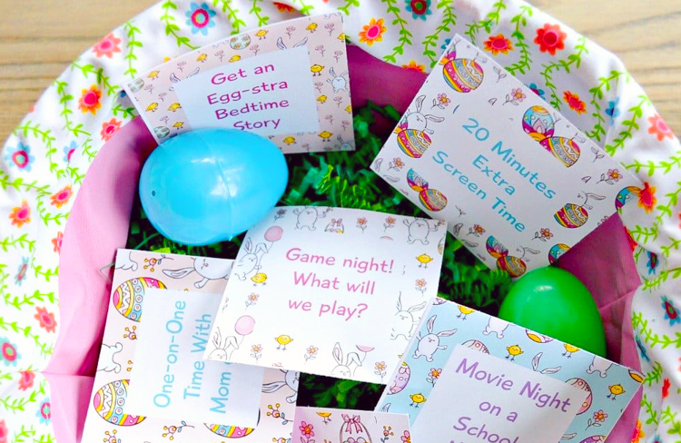 Easter Egg Fillers: Activity Coupons