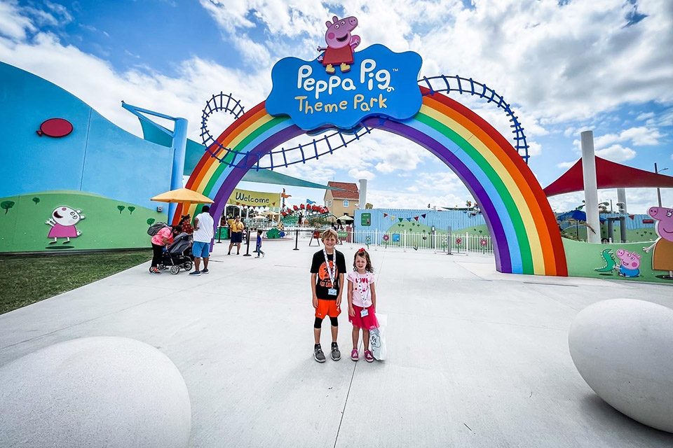 Splash and play all day long at the Peppa Pig Theme Park!